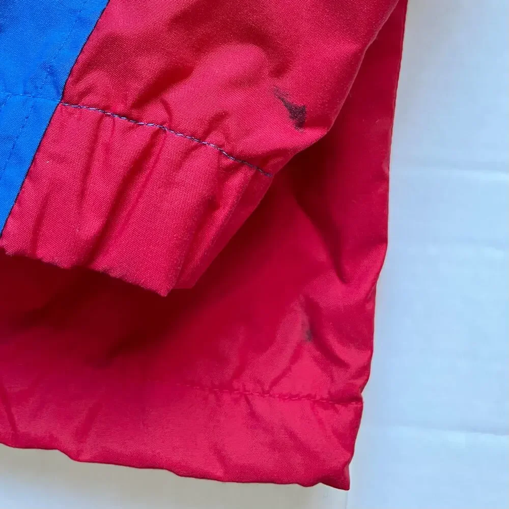 Vintage The North Face Anorak Jacket Red Blue Green Shell Windbreaker Gorpcore L